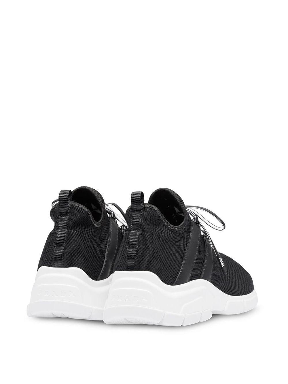 prada fur lined sneakers