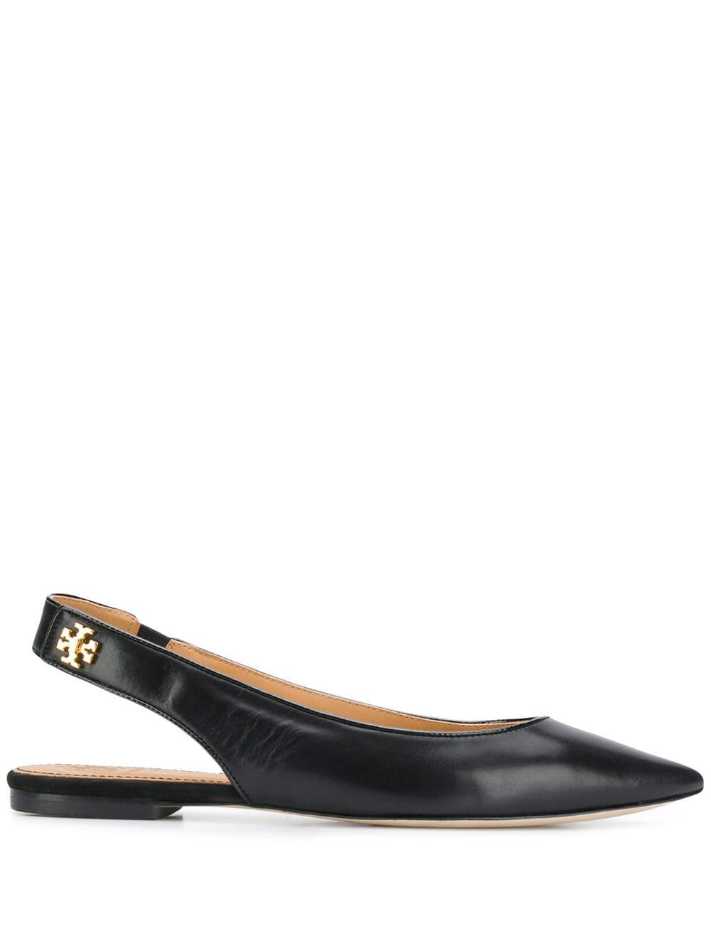 Tory Burch Kira Slingback Flats in Black - Save 66% - Lyst