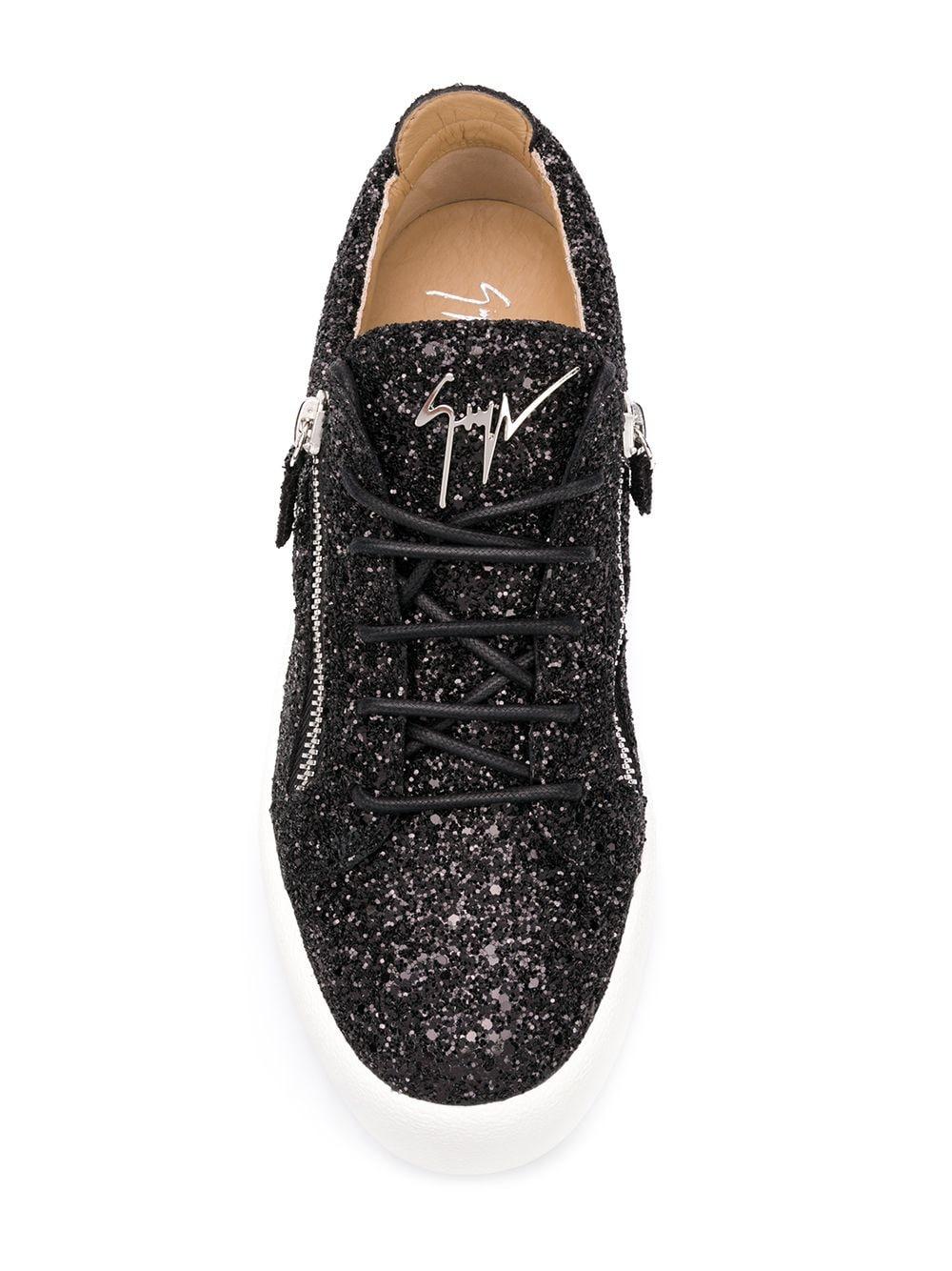 Giuseppe Zanotti Giuseppe Zanotti Glitter Sneakers in Black for Men | Lyst