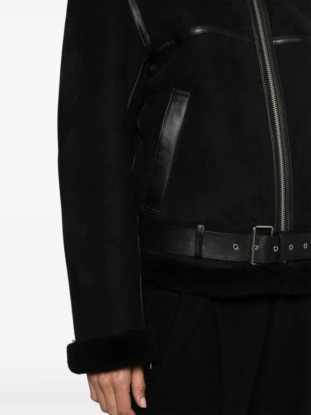 【関税込み】TOTEME ブラック アビエイター レザージャケット TOTEME アビエイター レザージャケット ブラック | Lyst