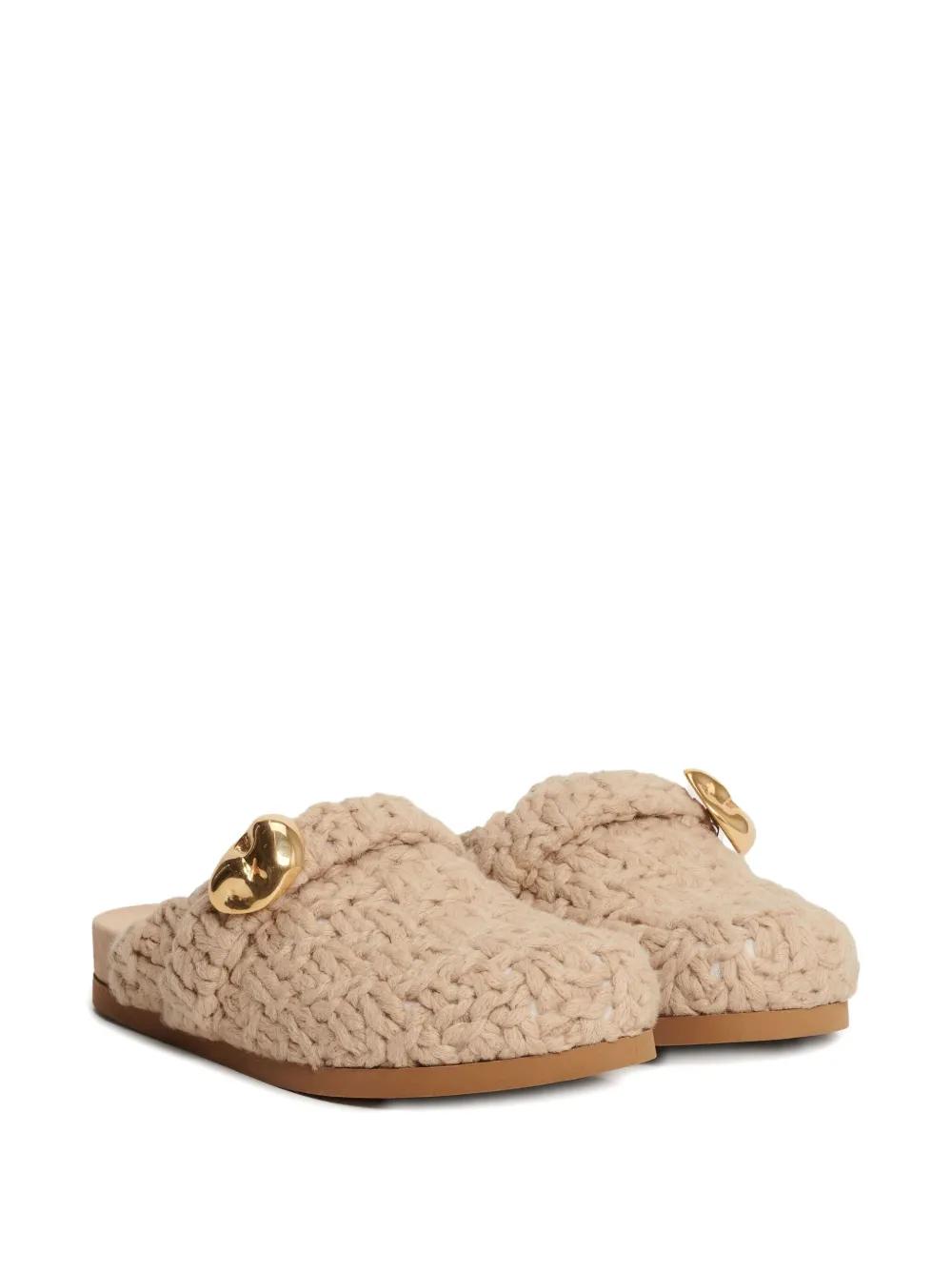 サンダル・ミュール FABIANA FILIPPI Sandal mules on heel and knot Fabiana Filippi 60mm knot-detailed Leather Sandals | Black