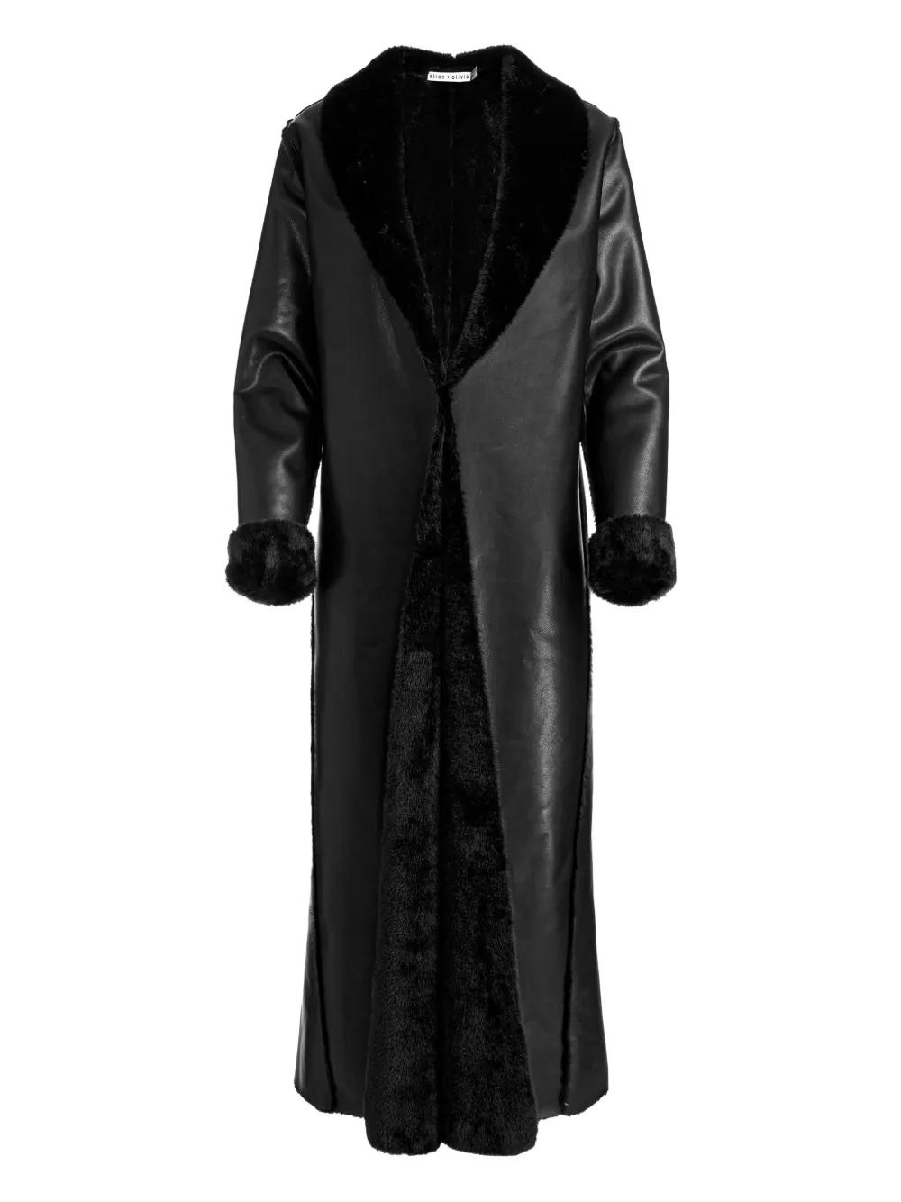 alice + olivia ビーズ襟ロングコート alice + olivia ビーズ襟ロングコート アリス アンド オリビア 2015