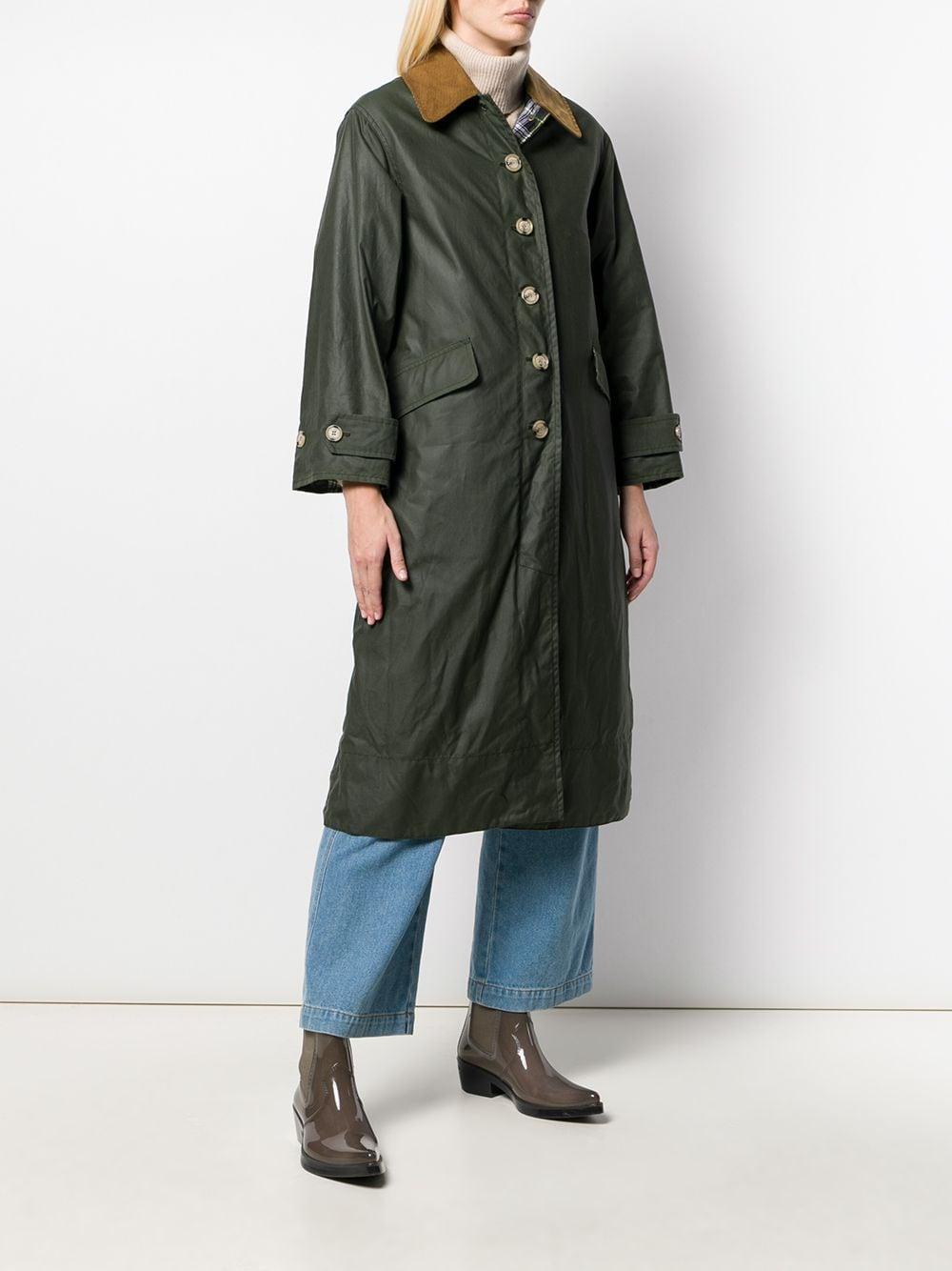 Barbour X Alexa Chung Maisie Waxed Coat in Green - Lyst