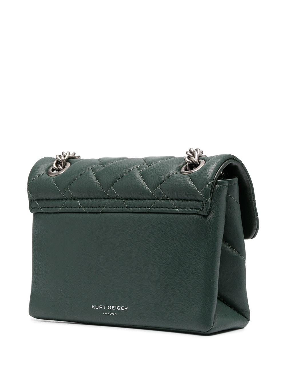 Kurt Geiger Leather Mini Kensington Quilted Bag in Green Lyst