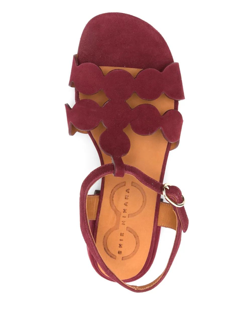 Chie Mihara Toika Sandals in Red | Lyst