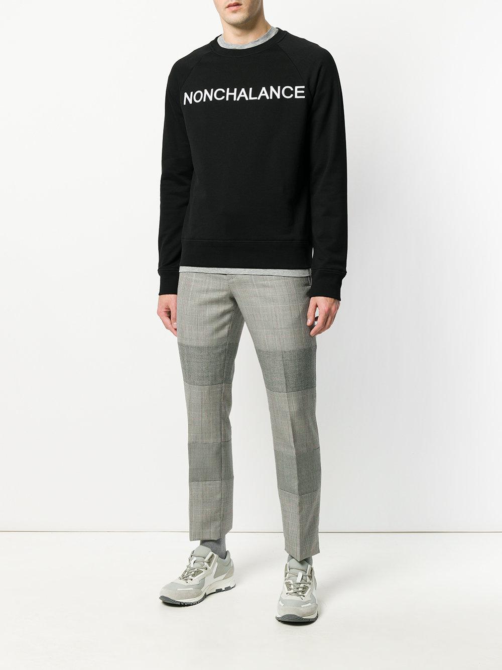 N°21 No21 Nonchalance Embroidered Sweatshirt in Black for Men | Lyst