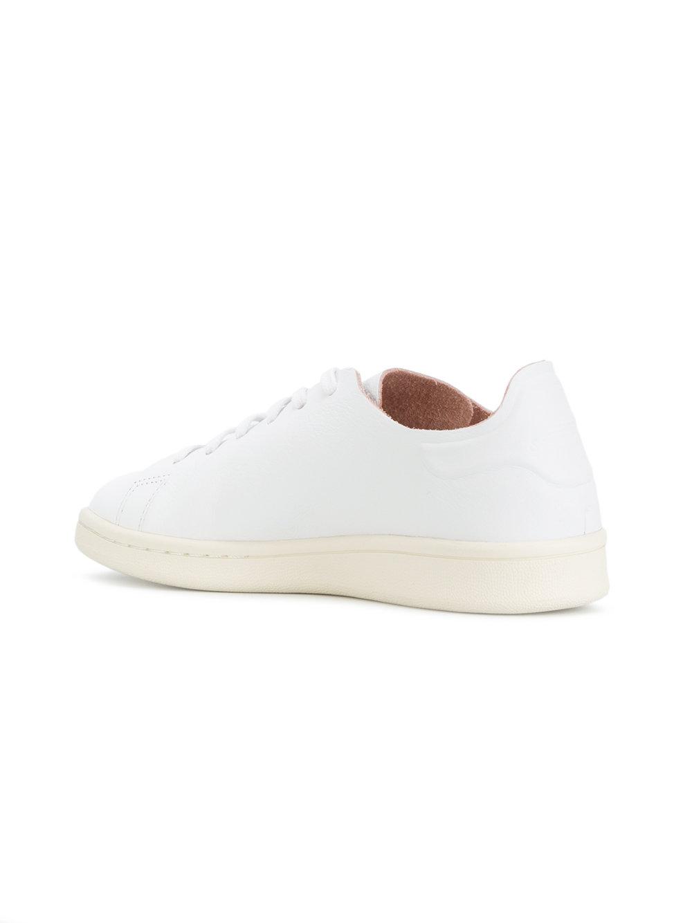 adidas Leather Stan Smith Nude Sneakers in White - Lyst