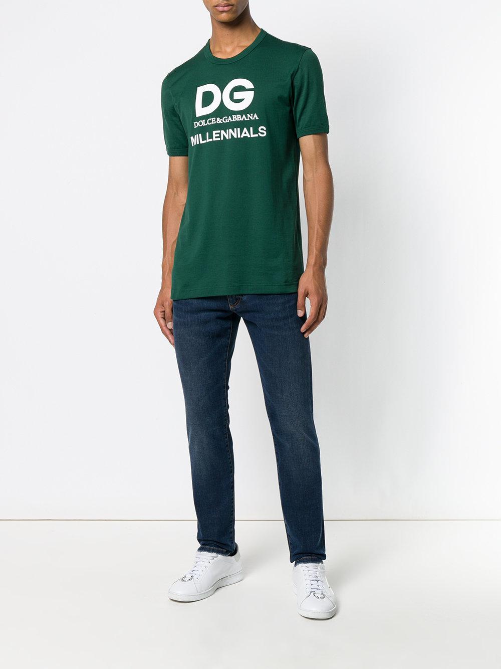 \u0026 Gabbana Cotton Millennials Printed 