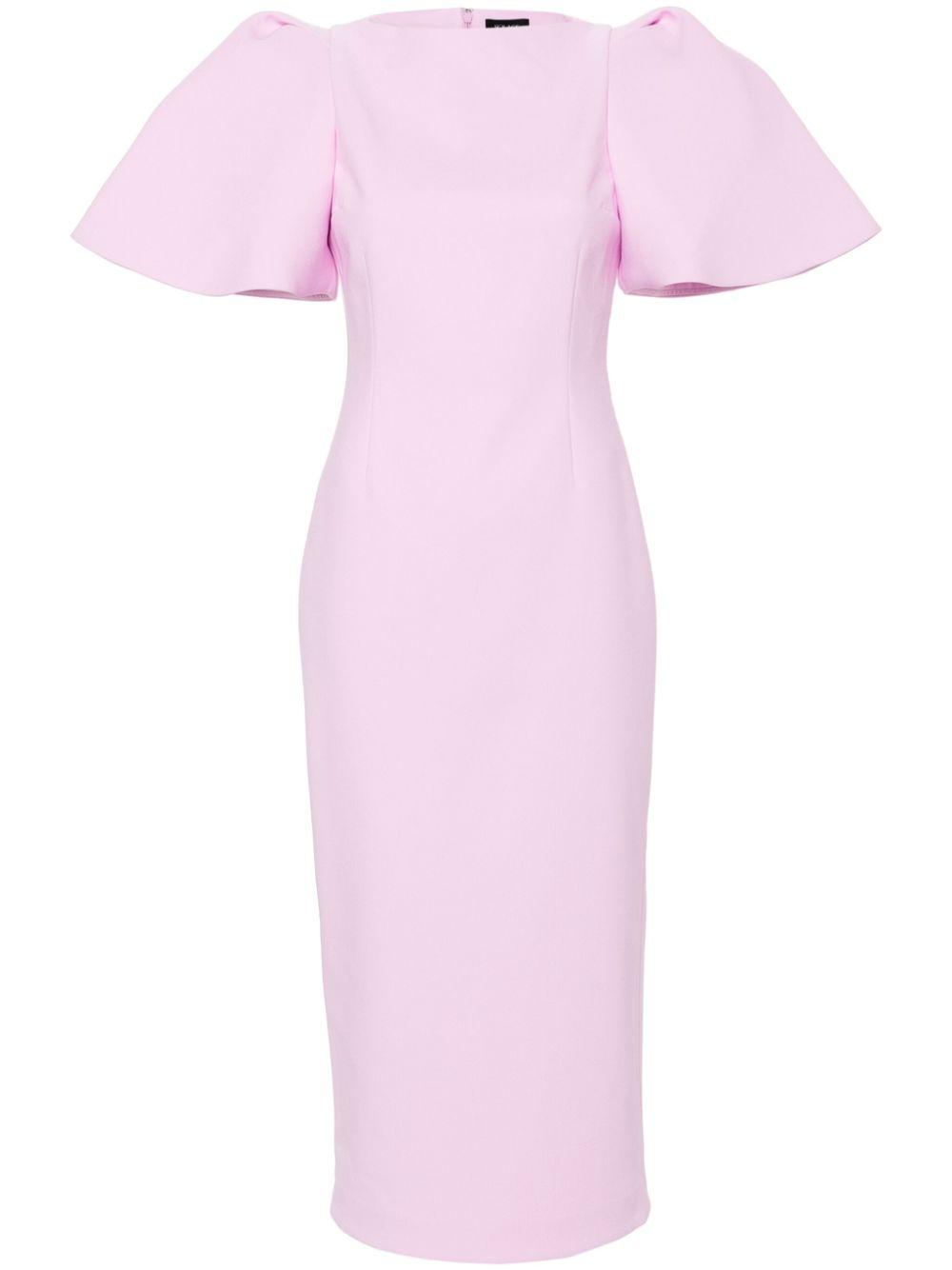 Solace London Lora Midi Dress in Pink | Lyst Australia