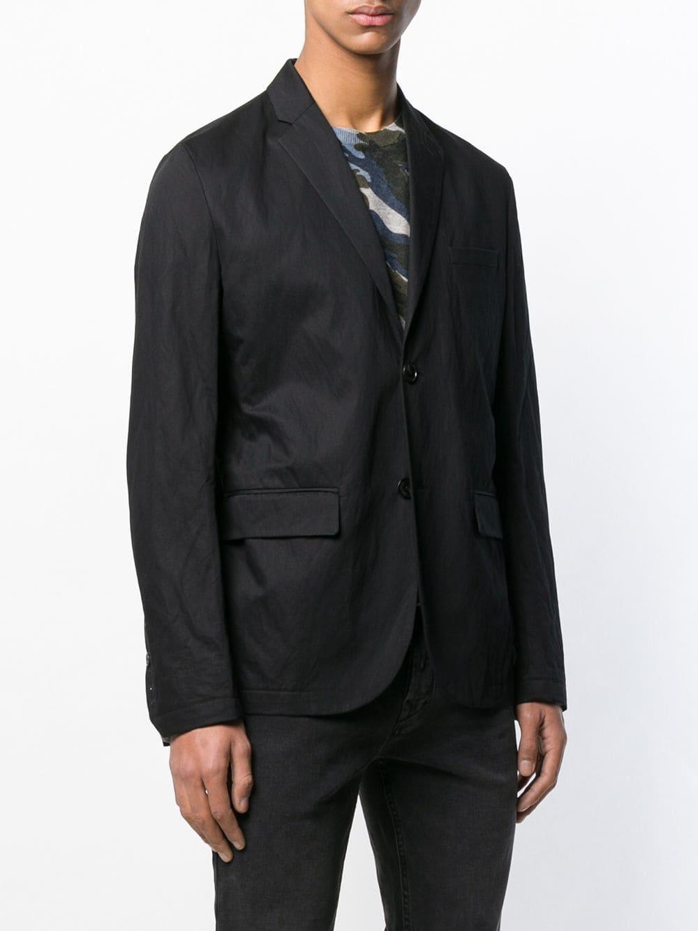Zadig & Voltaire Cotton Victor Unstructured Blazer in Black for Men Lyst