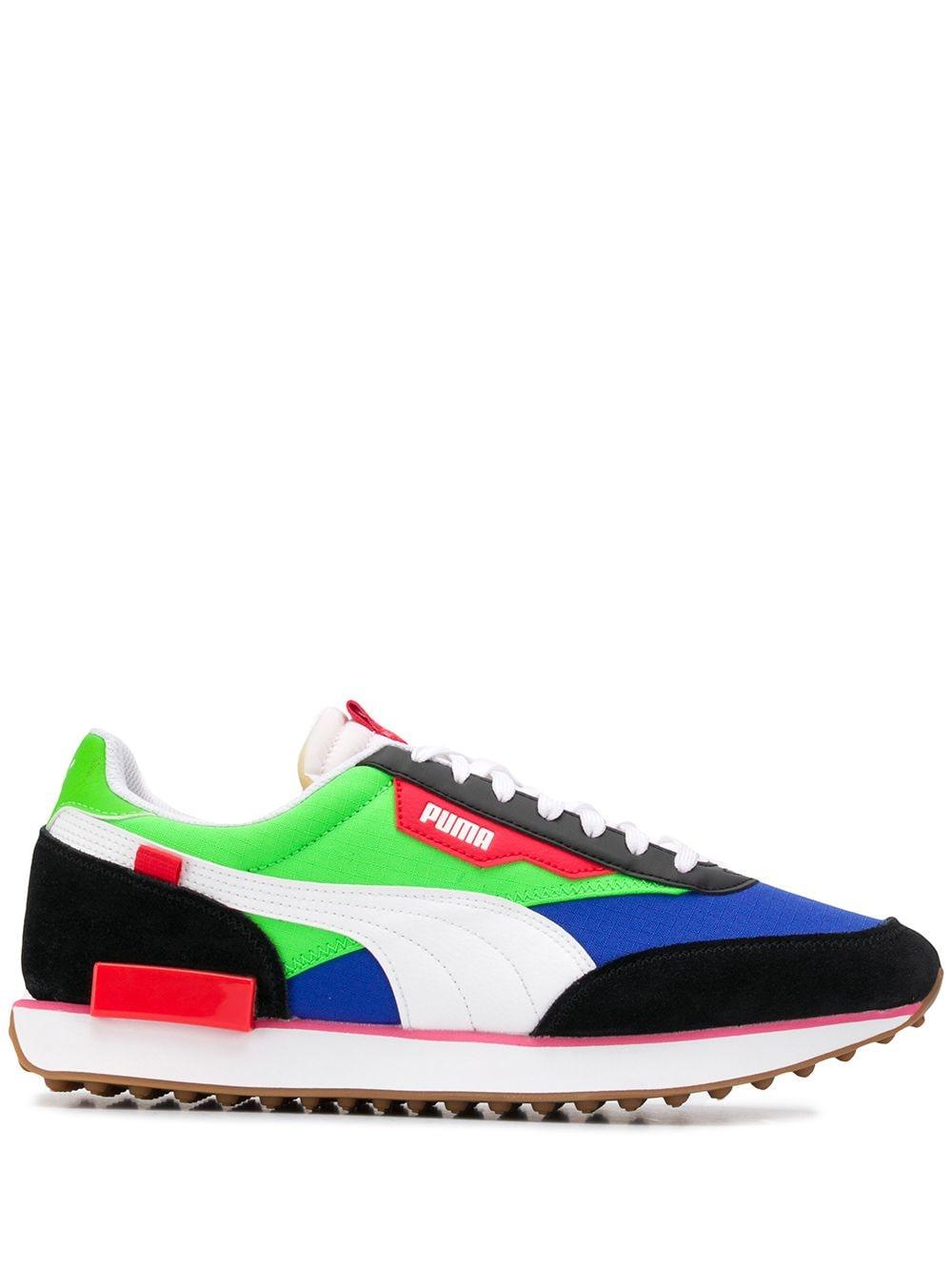 PUMA Future Rider Play On Sneakers in Green | Lyst