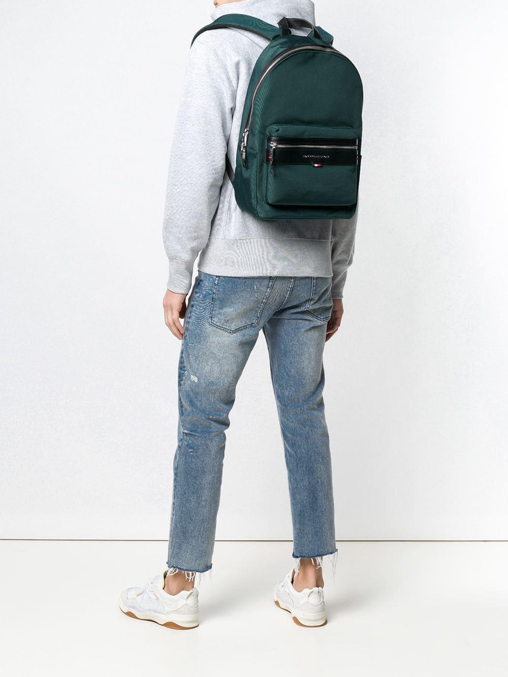 Tommy Hilfiger Lightweight Laptop Backpack in Green for Men Lyst