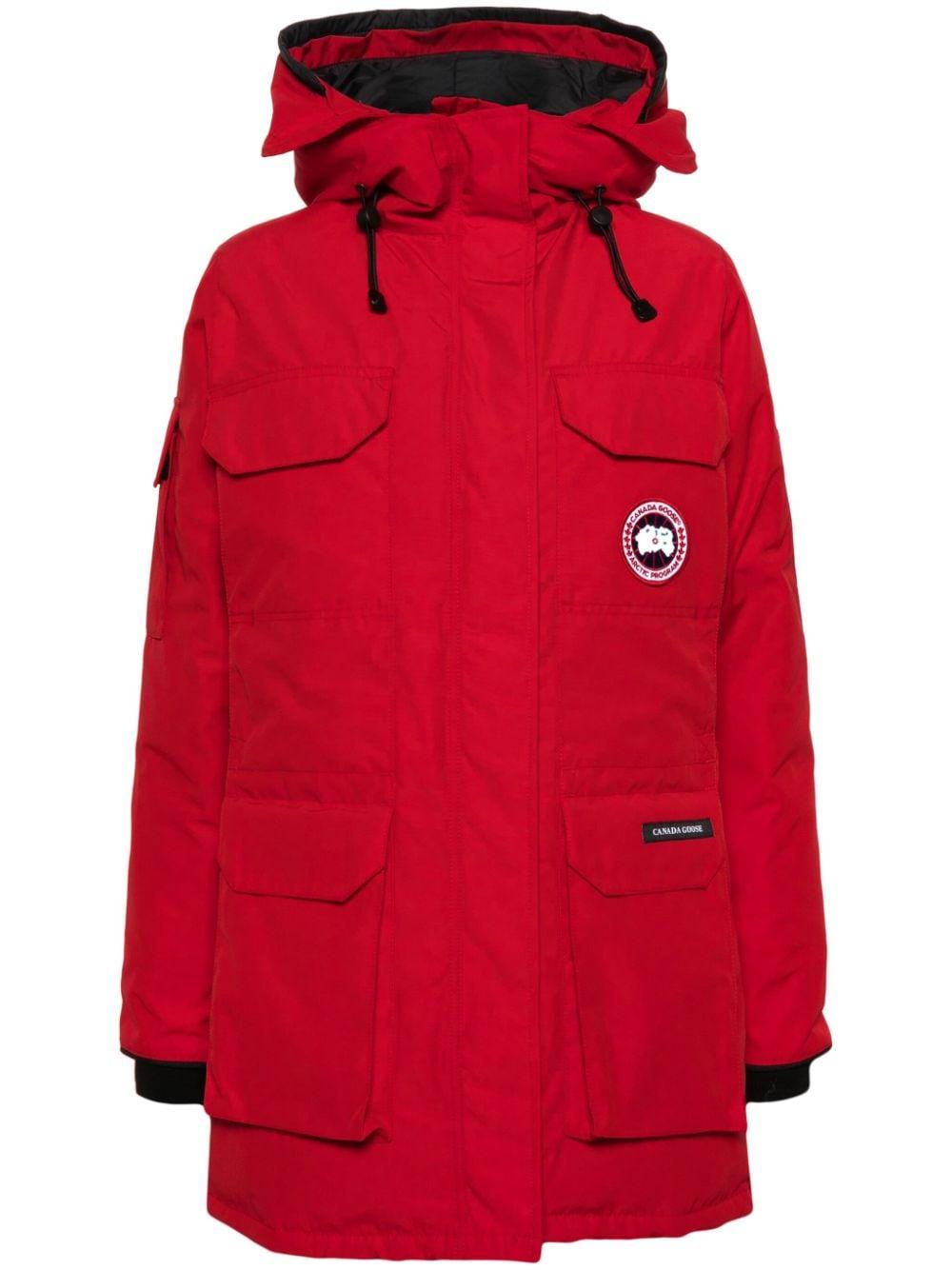 Canada Goose logo-patch feather-down Padded Coat - Farfetch