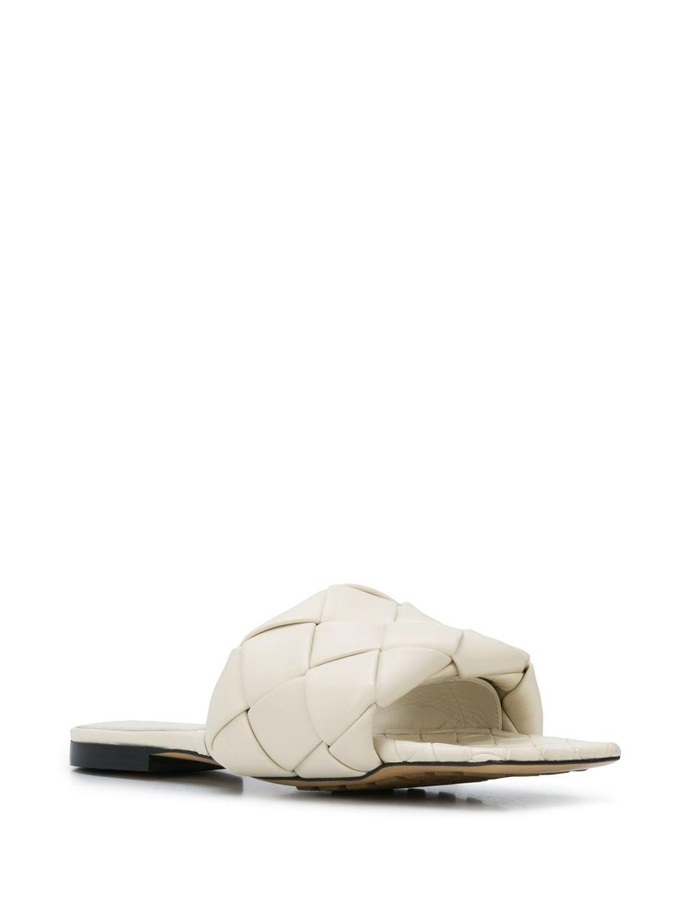 bottega veneta white heeled sandals