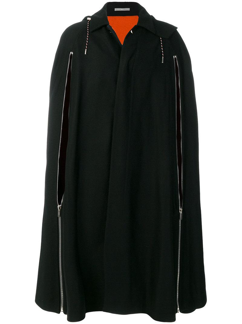 Dior Homme Oversized Cape Coat in Black for Men | Lyst UK