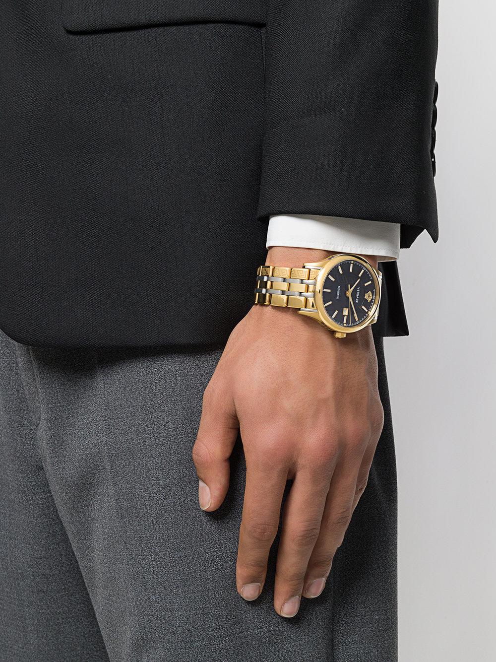 Versace Aiakos Watch in Metallic for Men - Lyst
