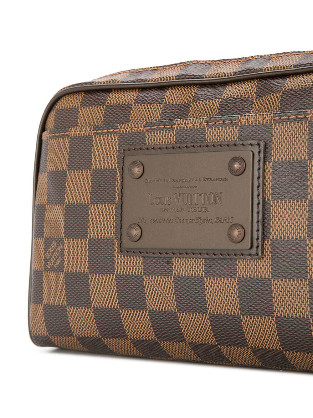 Louis+Vuitton+Brooklyn+Bum+Bag+Brown+Leather for sale online