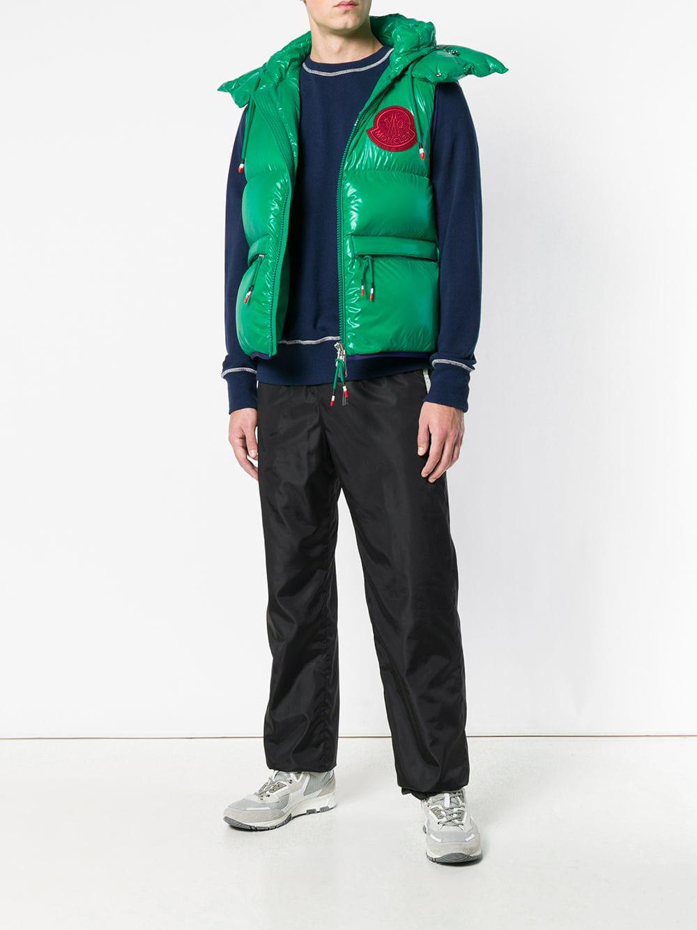 Moncler Synthetic 1952 Lorent Gilet in Green for Men | Lyst