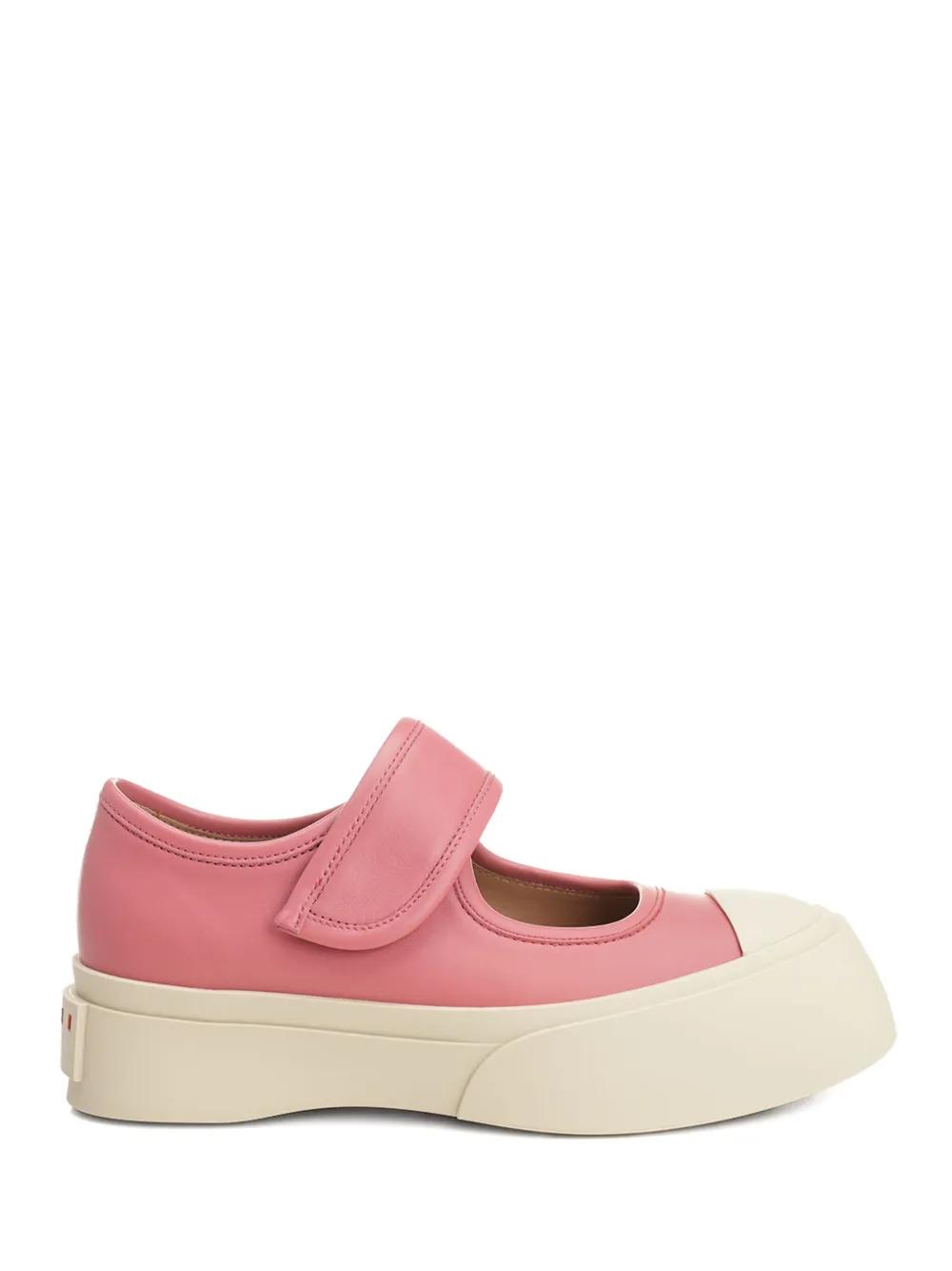フラットシューズ MARNI Woman Ballet flats Sky Blue BAMS004700PR695 00B21 Marni Outlet: laminated leather ballet flats - Sky Blue