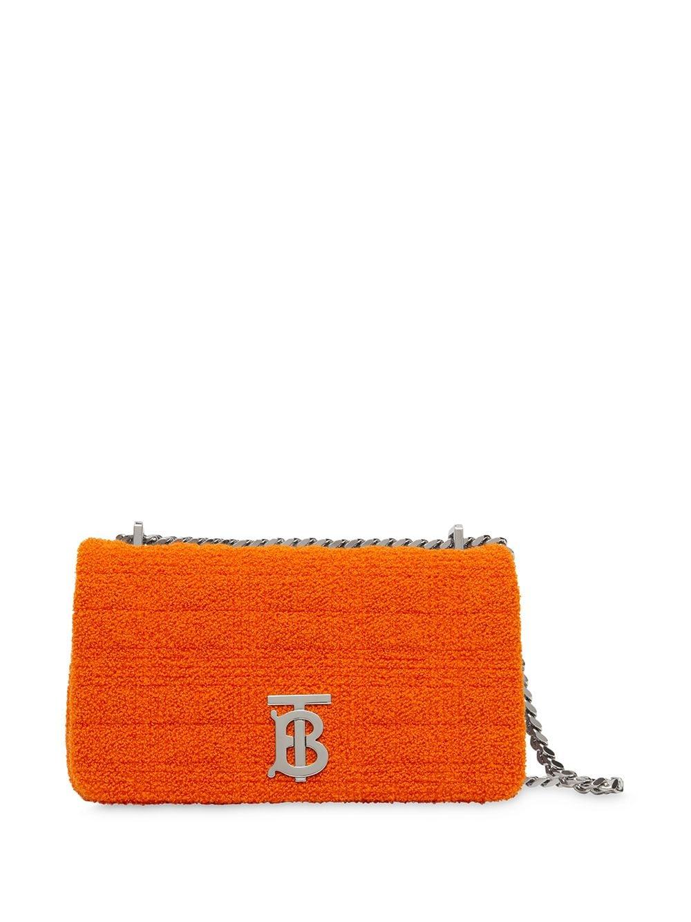 Burberry Small Lola Quilted Towelling Bag in Orange | Lyst
