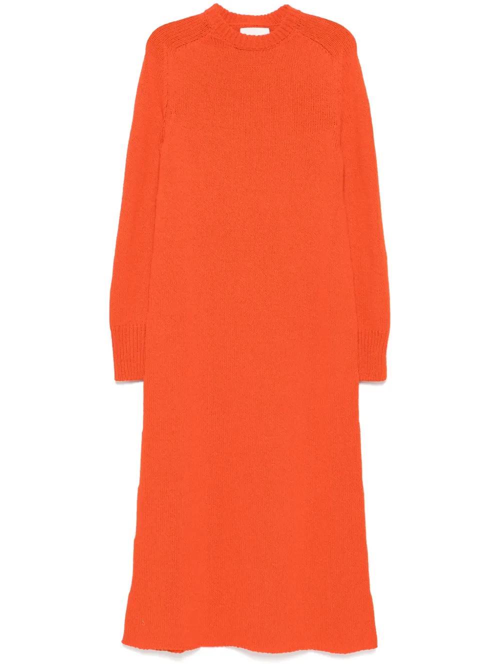 ワンピース JIL SANDER Orange Cotton Blend Dress Jil Sander Orange cotton blend dress for Women Online USA at