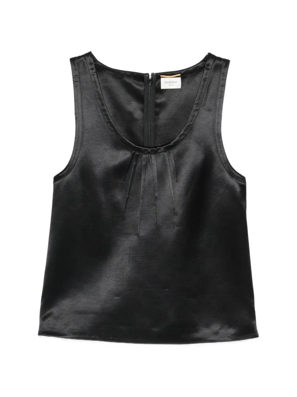 Women's Saint Laurent Sleeveless and tank tops | Lyst