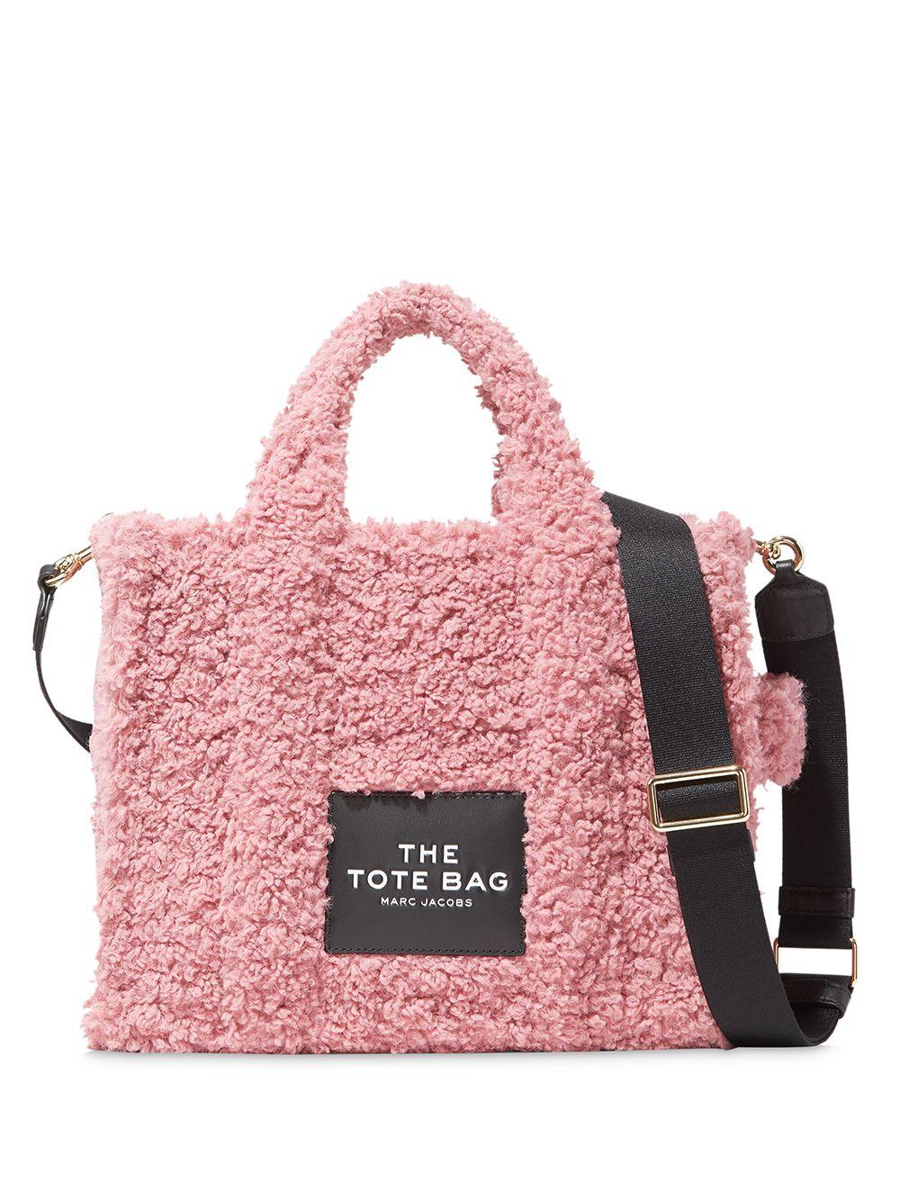 MARC JACOBS Polyester Cotton Mini The Teddy Traveler Tote Bag Pink