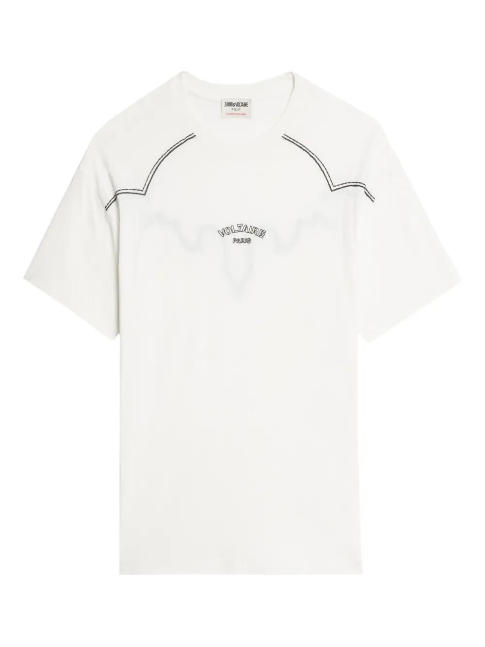 ZADIG & VOLTAIRE｜  SUNDAY メンズ 半袖Tシャツ Men's Carbon Grey Jimmy T-shirt | Zadig&Voltaire