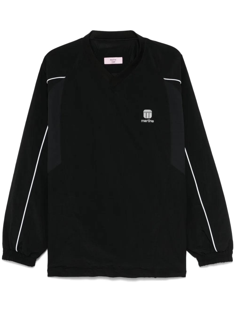 Martine Rose メンズ ブラック ジップアップ スウェットシャツ S