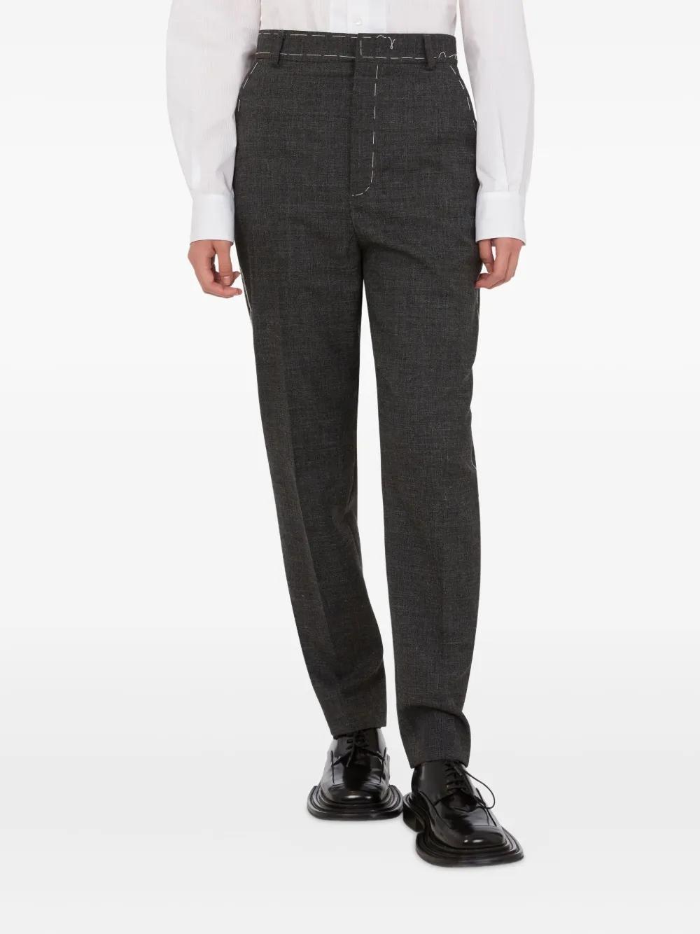 パンツ Moschino Tailored Trousers In Black Virgin Wool Moschino Tailored Trousers In Black Virgin Wool | ModeSens