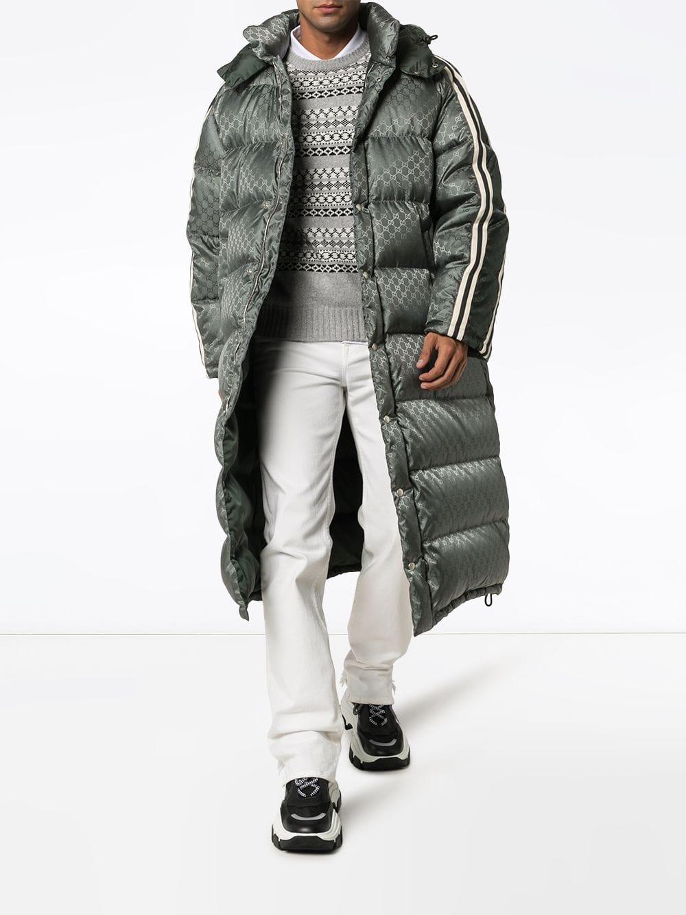 Gucci Synthetic GG Supreme Padded Coat in Grey (Grey) for Men | Lyst  Australia