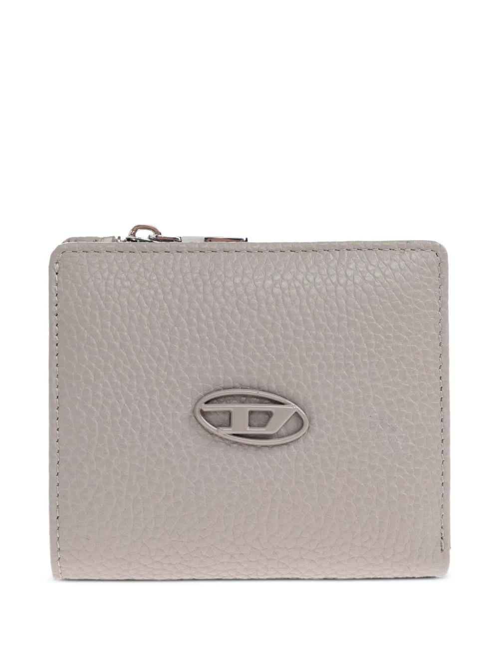 Cartera con placa del logo DIESEL de hombre de color Gris Lyst