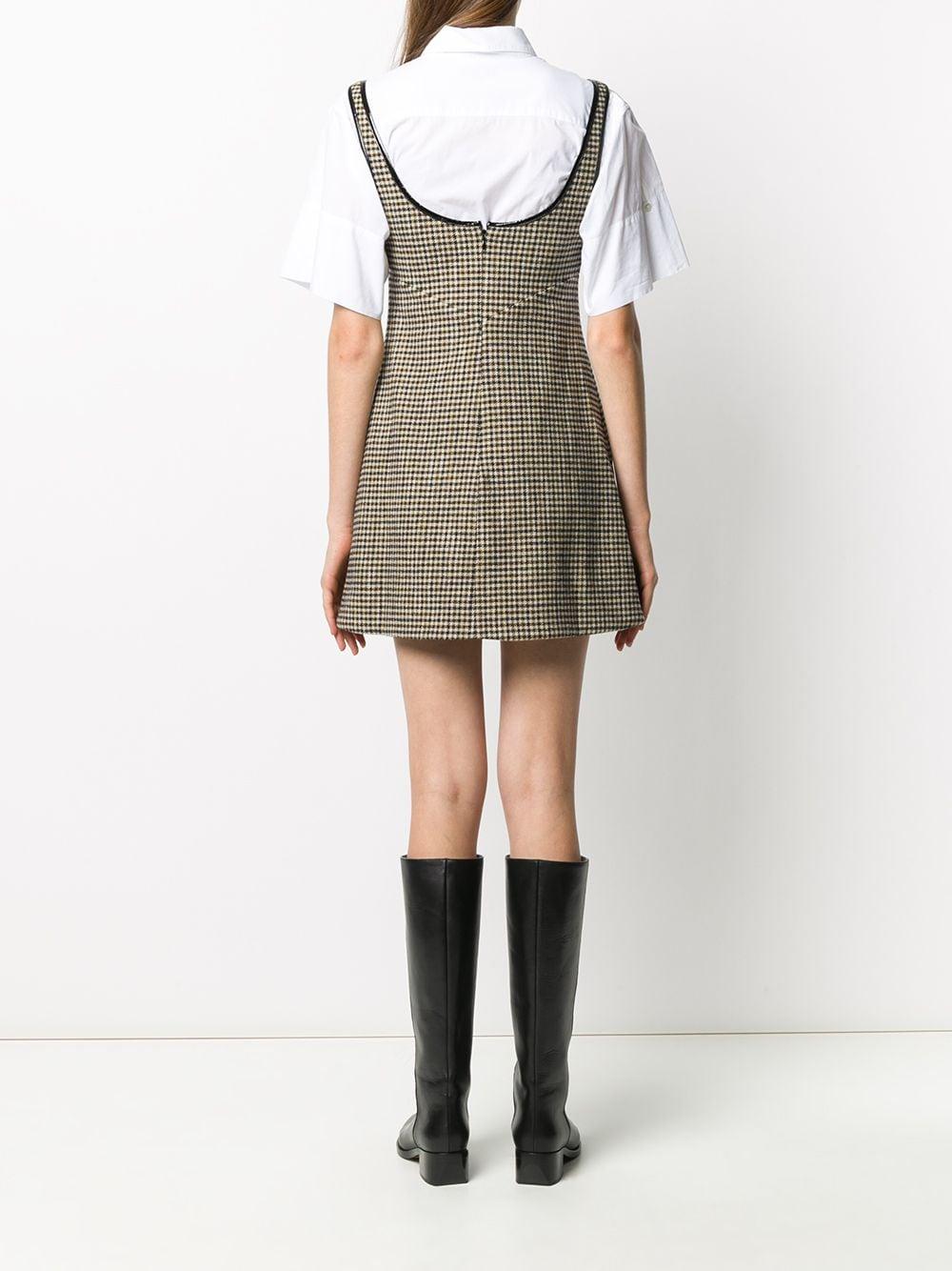 ALEXACHUNG Wool Sleeveless Check ...