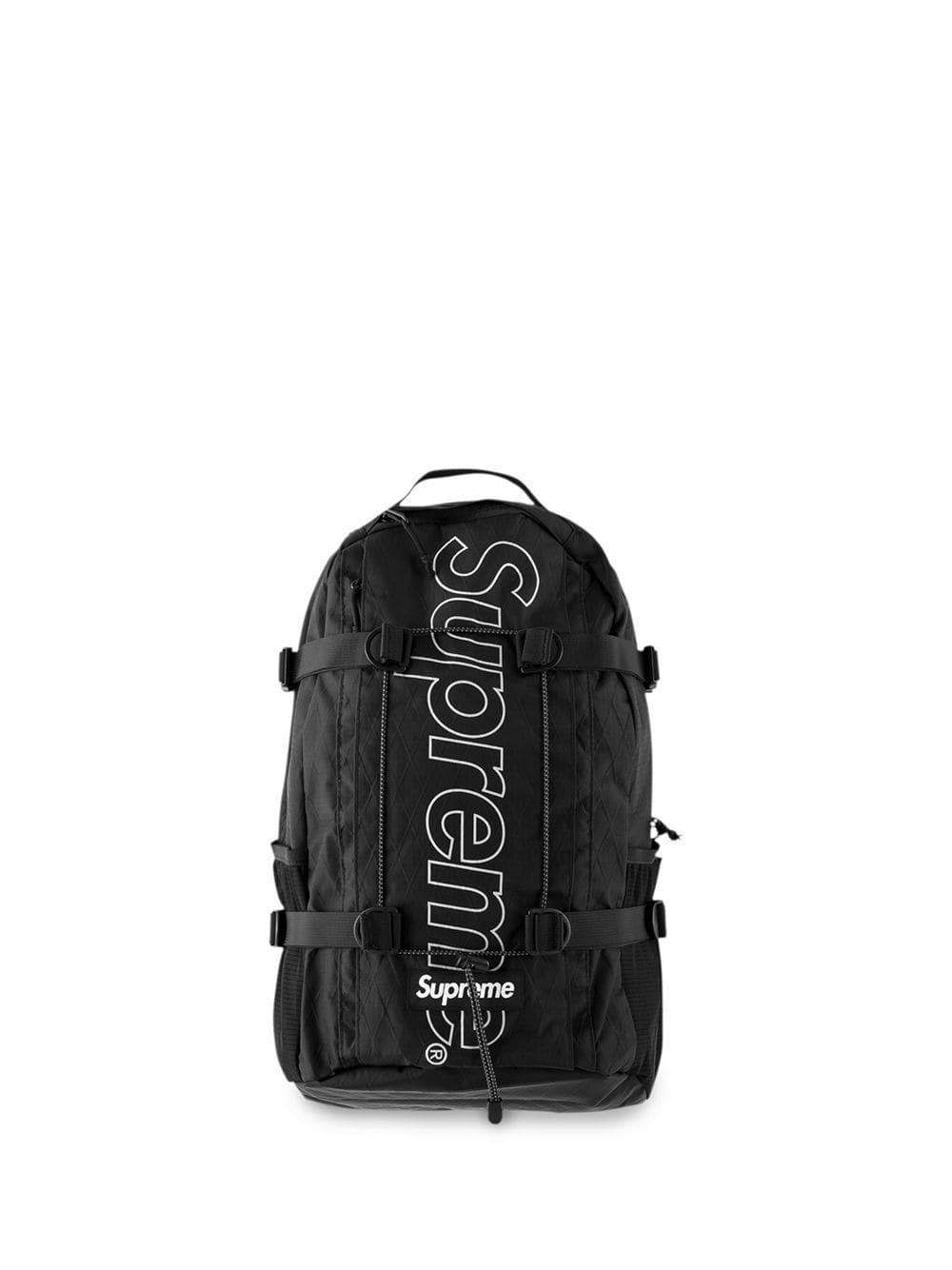 Supreme Logo Backpack in Black for Men - Lyst