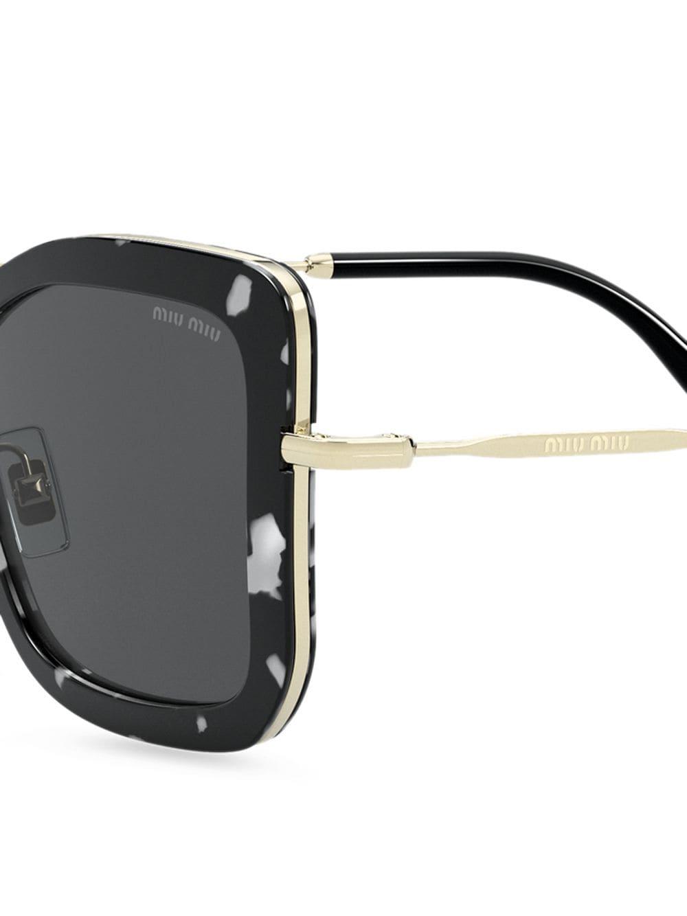 Download Miu Miu Butterfly Sunglasses in Black - Lyst
