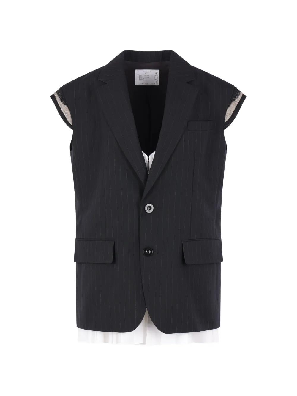 sacai ベスト　ジレ　一度使用 sacai - sacai ベスト ジレ 一度使用の通販 by pi-'s shop｜サカイなら