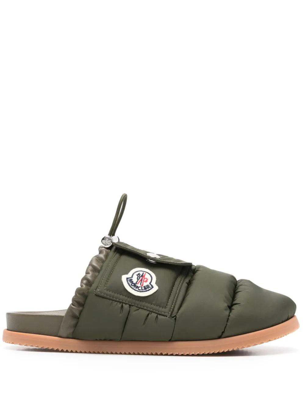 セール☆ [MONCLER] ラバー フラット サンダル 2色 モンクレール MONCLER LILO （NERO） -アウトレット通販