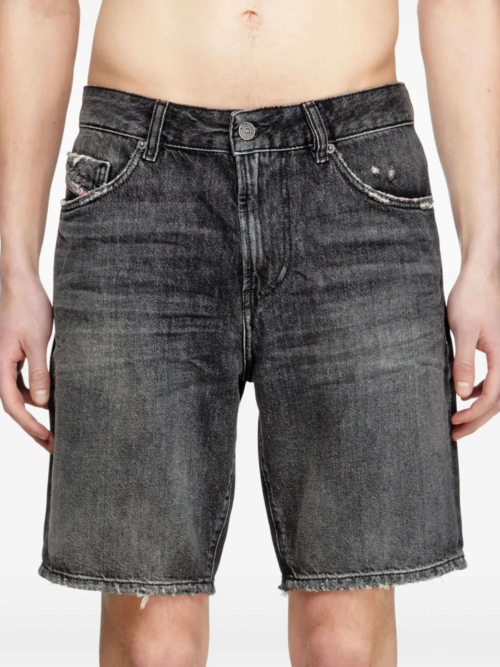 メンズ DIESEL P-eel ダメージ ショートパンツ レッド | Lyst