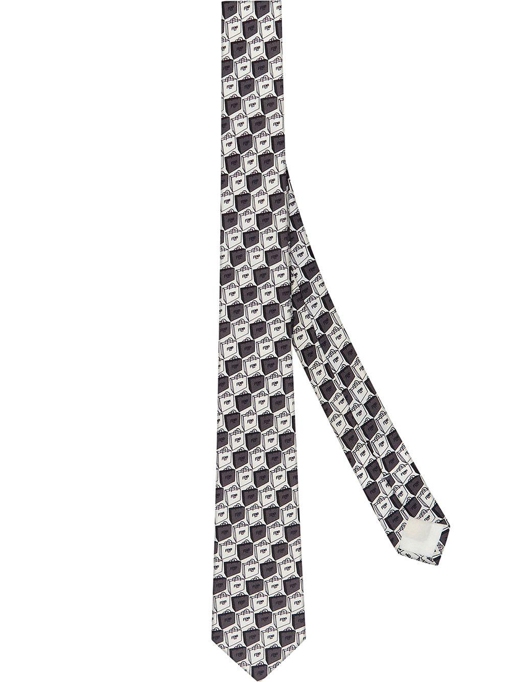 fendi logo tie