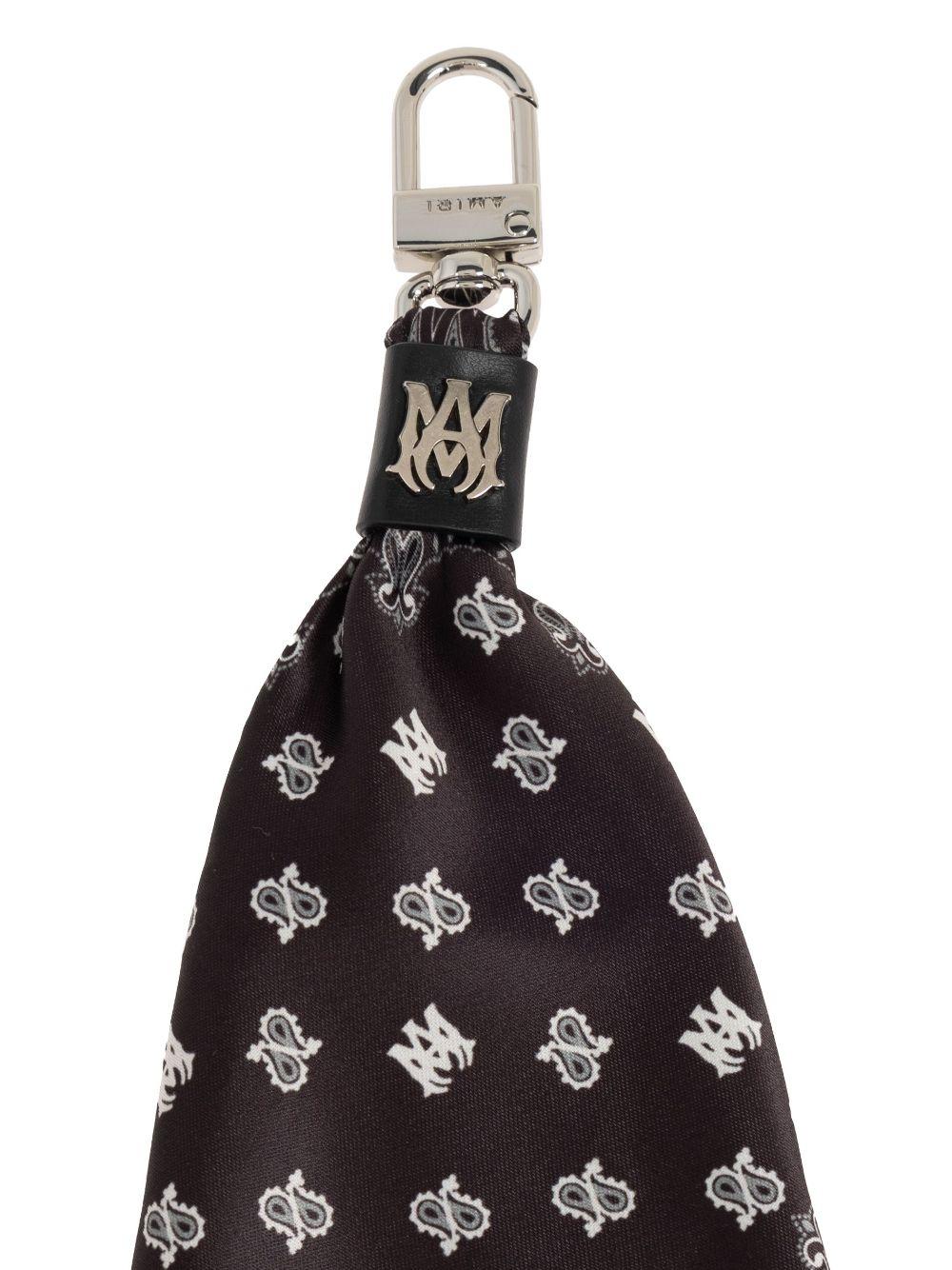 【定価4.4万】AMIRI BANDANA KEYCHAIN アミリ Amiri Silk Bandana Keychain - Blue Keychains, Accessories