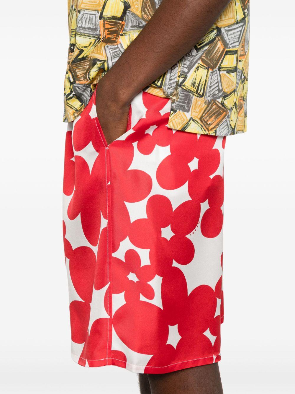 Marni メンズ レッド Dillies ショートパンツ ハーフパンツ