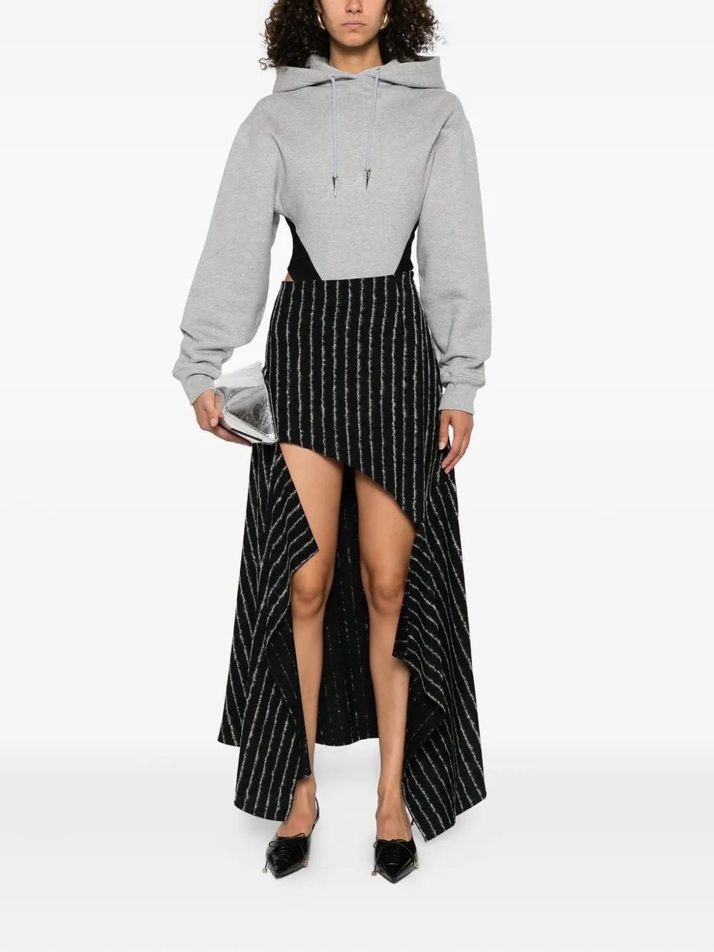 ワンピース MUGLER Women Mid Skirts 25P3RO1728859 BLACK Draped cutout minidress in black - Mugler | Mytheresa