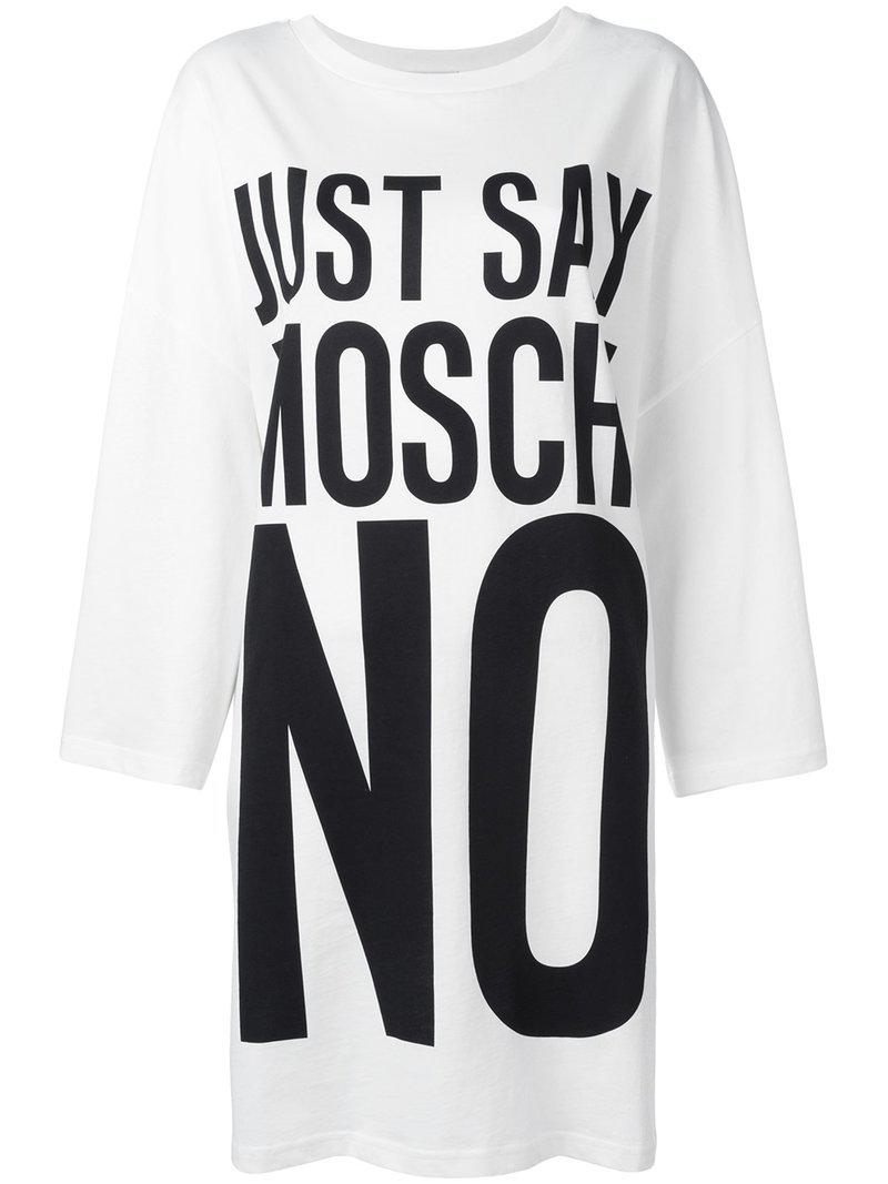 Moschino Cotton Just Say No T-shirt 