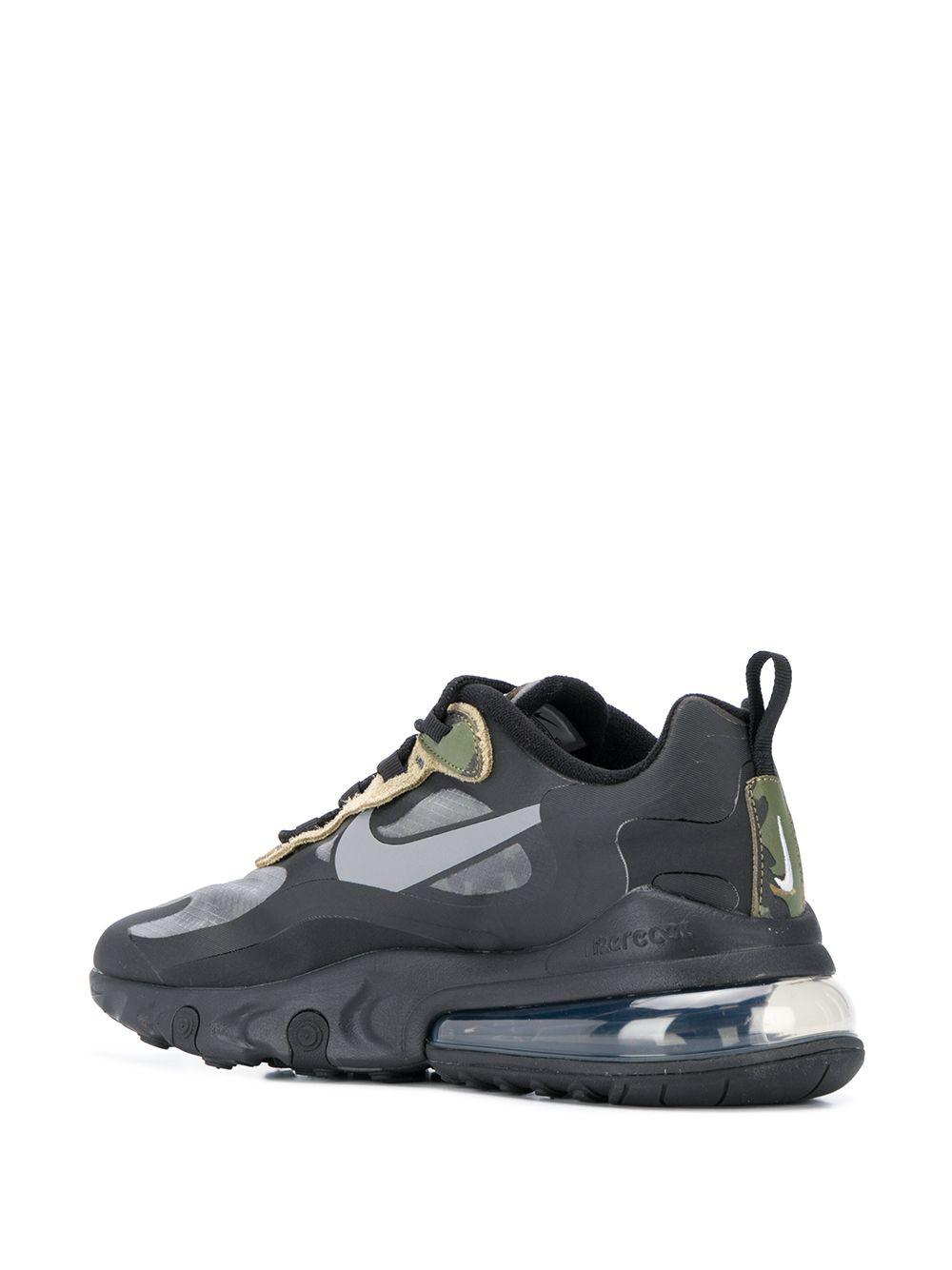 Nike Leather Air Max 270 React Sneakers in Black for Men - Save 30% - Lyst