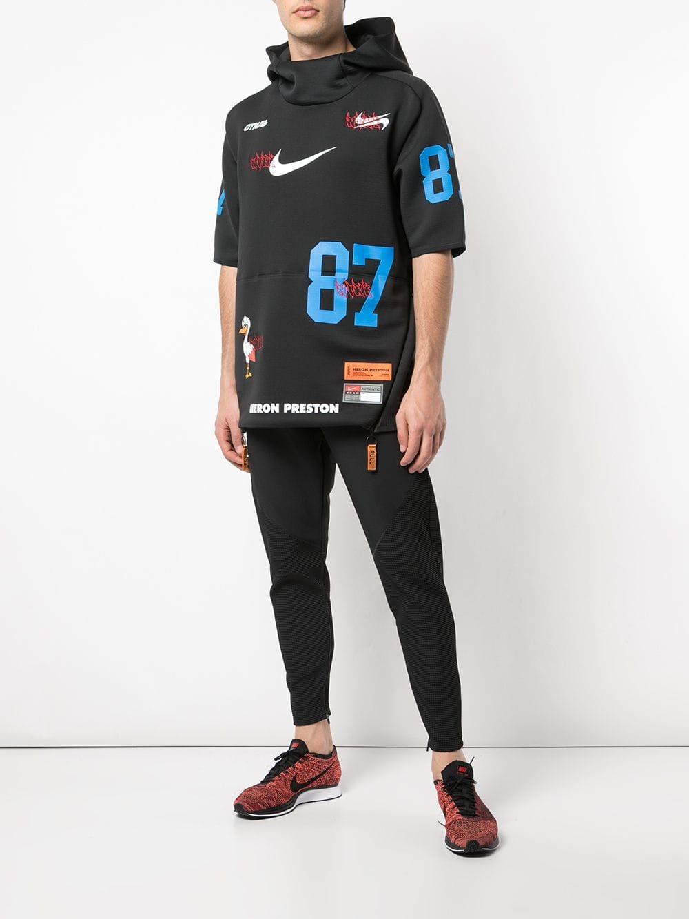 Nike Synthetic X Heron Preston S/s Hooded Top in Black for Men | Lyst
