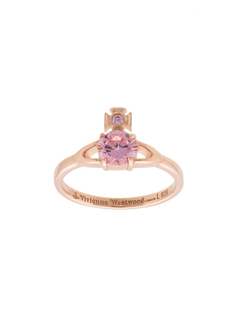 Vivienne Westwood Reina Petite Ring in Pink & Purple (Pink) - Lyst