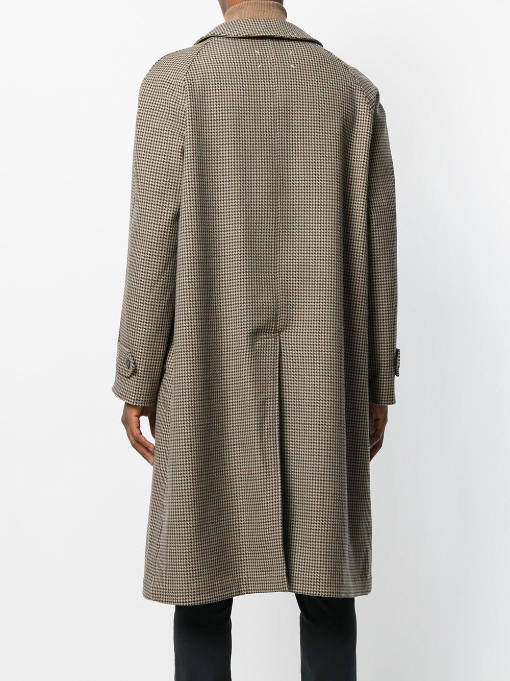 margiela houndstooth coat