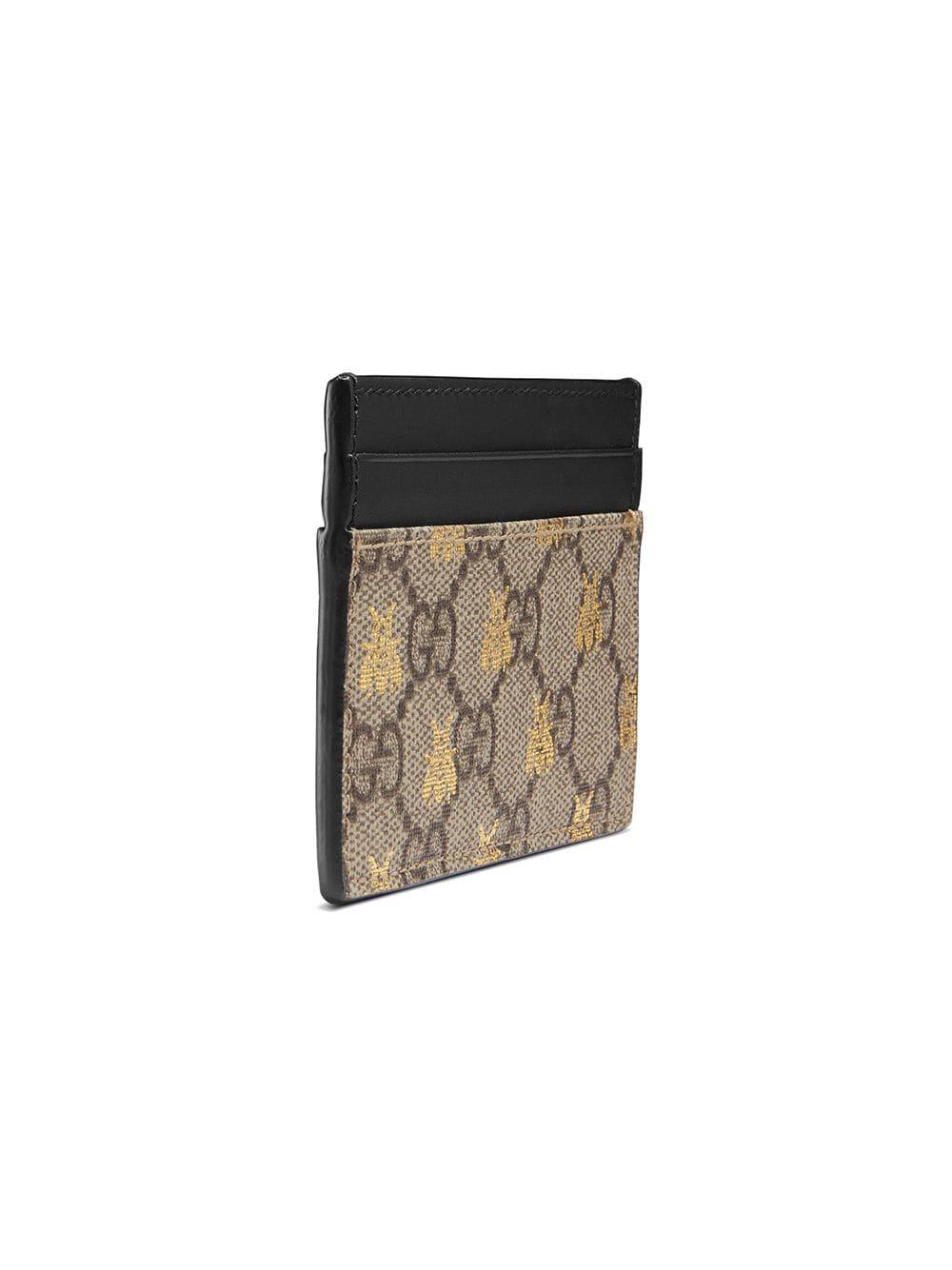 gucci card holder bee