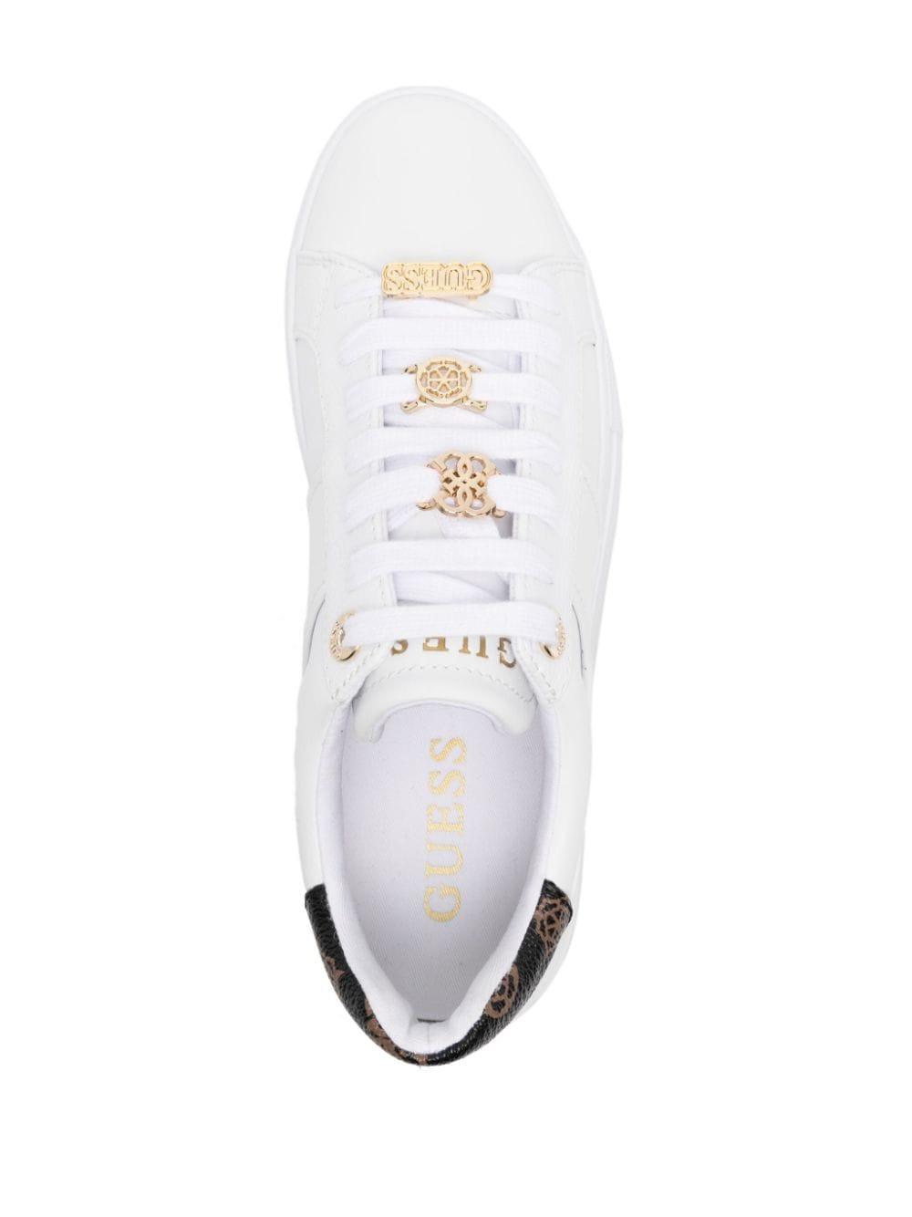 Guess Giella Logo charms Sneakers in White Lyst