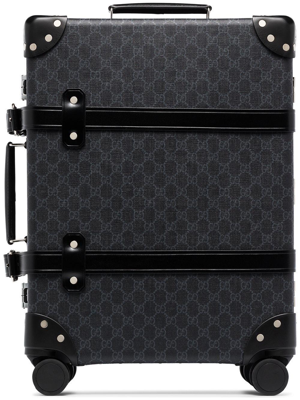 Gucci Black Globetrotter Monogram Suitcase for Men | Lyst